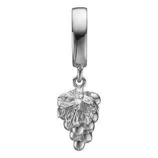 Christina Collect 925 Sterling silver Grapes Small hanging grapevine vase, with 3 white topas, model 610-S69